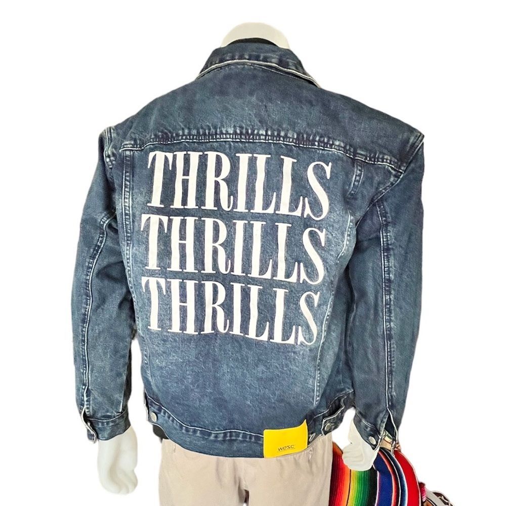 90’s Vintage Conspiracy by WESC Blue Jean Trucker Jacket Mens Size L